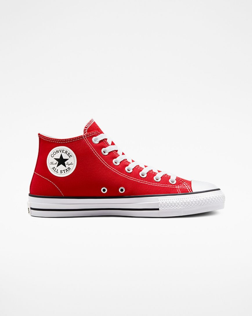 Zapatillas Skate Converse CONS Chuck Taylor All Star Pro Mujer Rojas Blancas Negras | PE 047W82